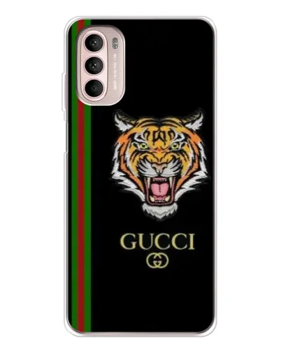 Чехол для Motorola MOTO G52 с картинкой «Тигр Gucci»