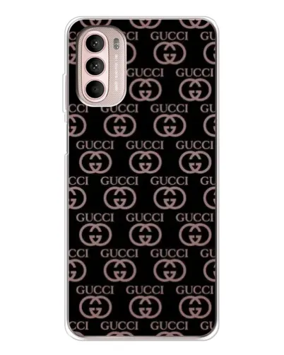 Чехол для Motorola MOTO G52 с картинкой «Классическая монограмма Gucci»