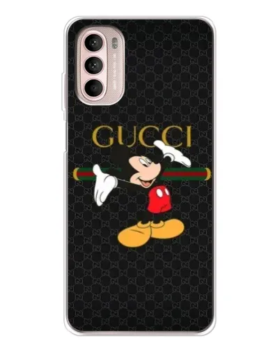 Чехол для Motorola MOTO G52 с картинкой «Микки Маус Gucci»