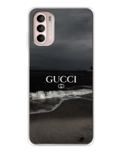 Чехол для Motorola MOTO G52 с картинкой «Gucci — морской прибой»