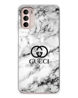 Чехол для Motorola MOTO G52 с картинкой «Gucci — мраморный шик»