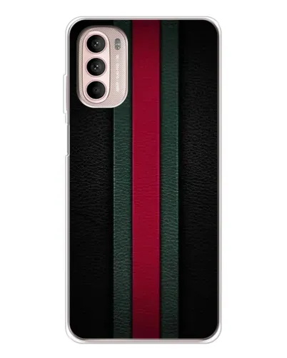 Чехол для Motorola MOTO G52 с картинкой «Gucci — неоновая линия»