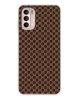 Чехол для Motorola MOTO G52 с картинкой «Gucci — шоколадная сетка»