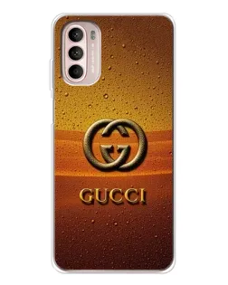 Чехол для Motorola MOTO G52 с картинкой «Gucci — солнечный градиент»