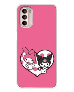 Чехол для Motorola MOTO G52 с картинкой «Kuromi и My Melody» Чехол для Motorola MOTO G52 с картинкой «Kuromi и My Melody»