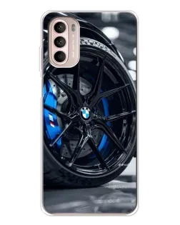 Чехол для Motorola MOTO G52 с картинкой «Колесо BMW вблизи» Чехол для Motorola MOTO G52 с картинкой «Колесо BMW вблизи»