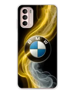 Чехол для Motorola MOTO G52 с картинкой «Золотистый дым BMW» Чехол для Motorola MOTO G52 с картинкой «Золотистый дым BMW»