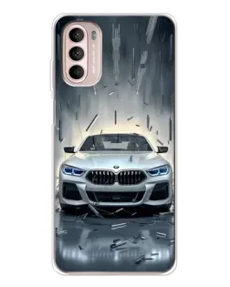 Чехол для Motorola MOTO G52 с картинкой «BMW в свете фар» Чехол для Motorola MOTO G52 с картинкой «BMW в свете фар»