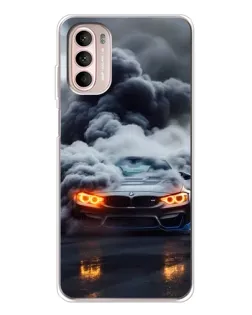 Чехол для Motorola MOTO G52 с картинкой «BMW в дыму» Чехол для Motorola MOTO G52 с картинкой «BMW в дыму»