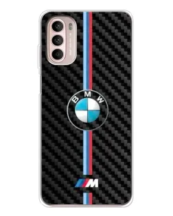 Чехол для Motorola MOTO G52 с картинкой «Эмблема BMW и карбон» Чехол для Motorola MOTO G52 с картинкой «Эмблема BMW и карбон»