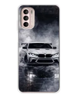Чехол для Motorola MOTO G52 с картинкой «BMW сквозь туман» Чехол для Motorola MOTO G52 с картинкой «BMW сквозь туман»