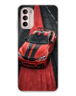 Чехол для Motorola MOTO G52 с картинкой «BMW на красной дорожке» Чехол для Motorola MOTO G52 с картинкой «BMW на красной дорожке»
