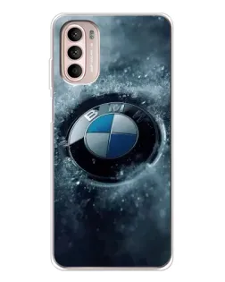 Чехол для Motorola MOTO G52 с картинкой «Логотип BMW — лед» Чехол для Motorola MOTO G52 с картинкой «Логотип BMW — лед»