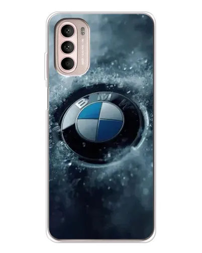 Чехол для Motorola MOTO G52 с картинкой «Логотип BMW — лед» Чехол для Motorola MOTO G52 с картинкой «Логотип BMW — лед»