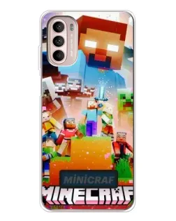 Чехол для Motorola MOTO G52 с картинкой «Minecraft герои игры» Чехол для Motorola MOTO G52 с картинкой «Minecraft герои игры»