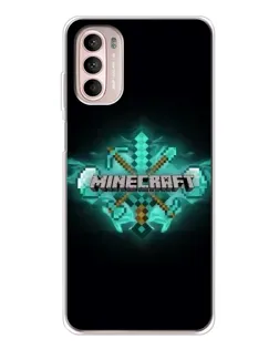 Чехол для Motorola MOTO G52 с картинкой «Minecraft Diamond лого» Чехол для Motorola MOTO G52 с картинкой «Minecraft Diamond лого»