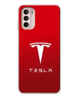 Чехол для Motorola MOTO G52 с картинкой «Tesla Red Classic»