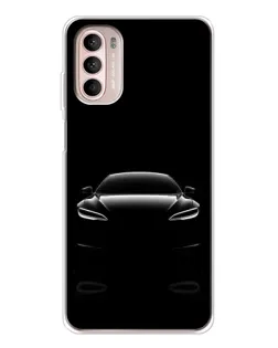 Чехол для Motorola MOTO G52 с картинкой «Силуэт Tesla Night»