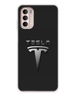 Чехол для Motorola MOTO G52 с картинкой «Стальной логотип Tesla» Чехол для Motorola MOTO G52 с картинкой «Стальной логотип Tesla»