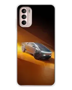 Чехол для Motorola MOTO G52 с картинкой «Cybertruck в пустыне» Чехол для Motorola MOTO G52 с картинкой «Cybertruck в пустыне»