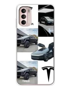 Чехол для Motorola MOTO G52 с картинкой «Коллаж Cybertruck Tesla» Чехол для Motorola MOTO G52 с картинкой «Коллаж Cybertruck Tesla»