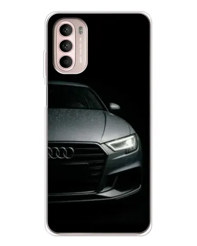 Чехол для Motorola MOTO G52 с картинкой «Audi — детализация кузова»