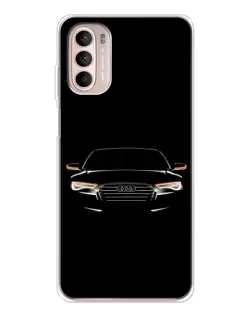Чехол для Motorola MOTO G52 с картинкой «Audi — ночной контур» Чехол для Motorola MOTO G52 с картинкой «Audi — ночной контур»
