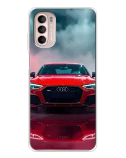 Чехол для Motorola MOTO G52 с картинкой «Audi RS — красный стиль» Чехол для Motorola MOTO G52 с картинкой «Audi RS — красный стиль»