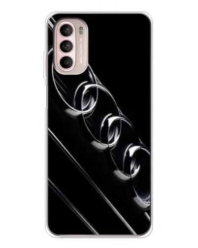 Чехол для Motorola MOTO G52 с картинкой «Audi — абстрактные кольца»