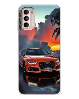Чехол для Motorola MOTO G52 с картинкой «Audi — закат» Чехол для Motorola MOTO G52 с картинкой «Audi — закат»