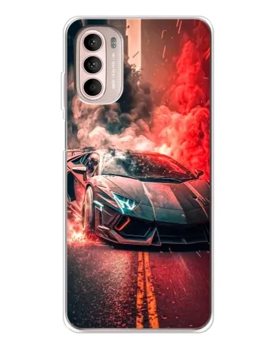 Чехол для Motorola MOTO G52 с картинкой «Lamborghini красный дым» Чехол для Motorola MOTO G52 с картинкой «Lamborghini красный дым»