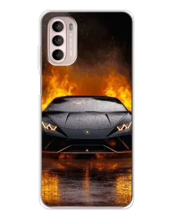 Чехол для Motorola MOTO G52 с картинкой «Lamborghini в огне» Чехол для Motorola MOTO G52 с картинкой «Lamborghini в огне»