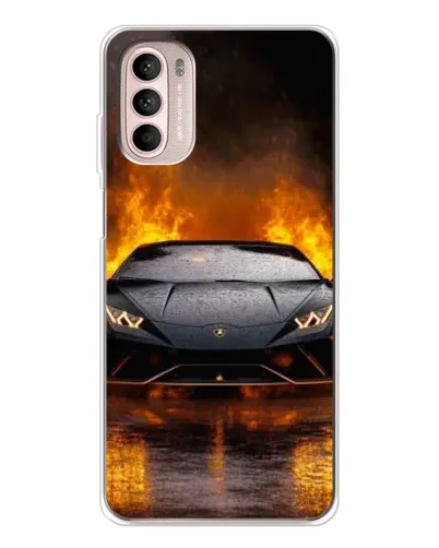 Чехол для Motorola MOTO G52 с картинкой «Lamborghini в огне» Чехол для Motorola MOTO G52 с картинкой «Lamborghini в огне»