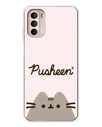 Чехол для Motorola MOTO G52 с картинкой «Pusheen логотип»