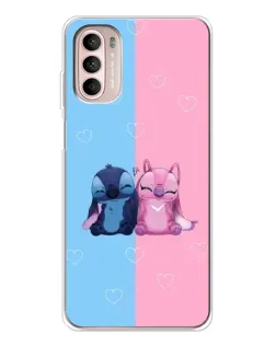 Чехол для Motorola MOTO G52 с картинкой «Stitch и Angel Love» Чехол для Motorola MOTO G52 с картинкой «Stitch и Angel Love»