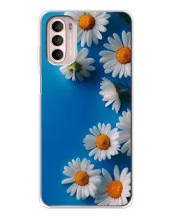 Чехол для Motorola MOTO G52 с картинкой «Белоснежные маргаритки»