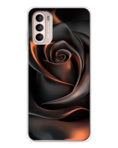 Чехол для Motorola MOTO G52 с картинкой «Шелковая черная роза» Чехол для Motorola MOTO G52 с картинкой «Шелковая черная роза»