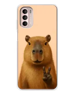 Чехол для Motorola MOTO G52 с картинкой «Капибара виктория» Чехол для Motorola MOTO G52 с картинкой «Капибара виктория»