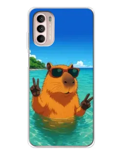 Чехол для Motorola MOTO G52 с картинкой «Морская капибара» Чехол для Motorola MOTO G52 с картинкой «Морская капибара»