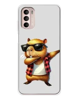 Чехол для Motorola MOTO G52 с картинкой «Капибара рэпер даб» Чехол для Motorola MOTO G52 с картинкой «Капибара рэпер даб»