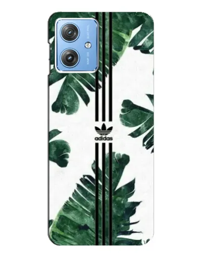 Чехол для Motorola MOTO G54 / G54 Power с картинкой «Пальмовые листья адидас»