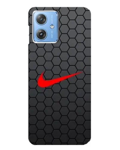 Чехол для Motorola MOTO G54 / G54 Power с картинкой «Nike — карбоновая сетка»