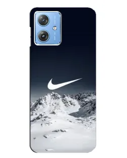 Чехол для Motorola MOTO G54 / G54 Power с картинкой «Nike — зимние горы» Чехол для Motorola MOTO G54 / G54 Power с картинкой «Nike — зимние горы»