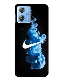 Чехол для Motorola MOTO G54 / G54 Power с картинкой «Nike и синий дым» Чехол для Motorola MOTO G54 / G54 Power с картинкой «Nike и синий дым»