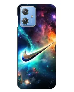 Чехол для Motorola MOTO G54 / G54 Power с картинкой «Космический Nike Swoosh» Чехол для Motorola MOTO G54 / G54 Power с картинкой «Космический Nike Swoosh»