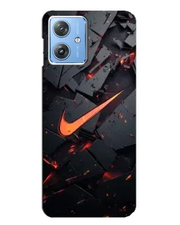 Чехол для Motorola MOTO G54 / G54 Power с картинкой «Nike — эффект разломов» Чехол для Motorola MOTO G54 / G54 Power с картинкой «Nike — эффект разломов»