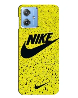 Чехол для Motorola MOTO G54 / G54 Power с картинкой «Желтый текстурный Nike» Чехол для Motorola MOTO G54 / G54 Power с картинкой «Желтый текстурный Nike»
