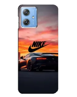 Чехол для Motorola MOTO G54 / G54 Power с картинкой «Nike и суперкар» Чехол для Motorola MOTO G54 / G54 Power с картинкой «Nike и суперкар»