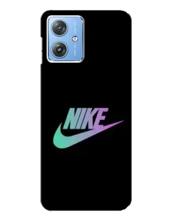 Чехол для Motorola MOTO G54 / G54 Power с картинкой «Nike — городская ночь» Чехол для Motorola MOTO G54 / G54 Power с картинкой «Nike — городская ночь»