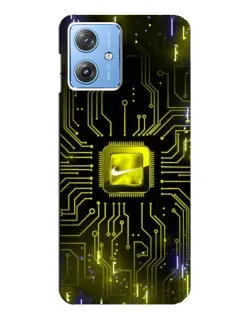 Чехол для Motorola MOTO G54 / G54 Power с картинкой «Nike — золотая искра» Чехол для Motorola MOTO G54 / G54 Power с картинкой «Nike — золотая искра»